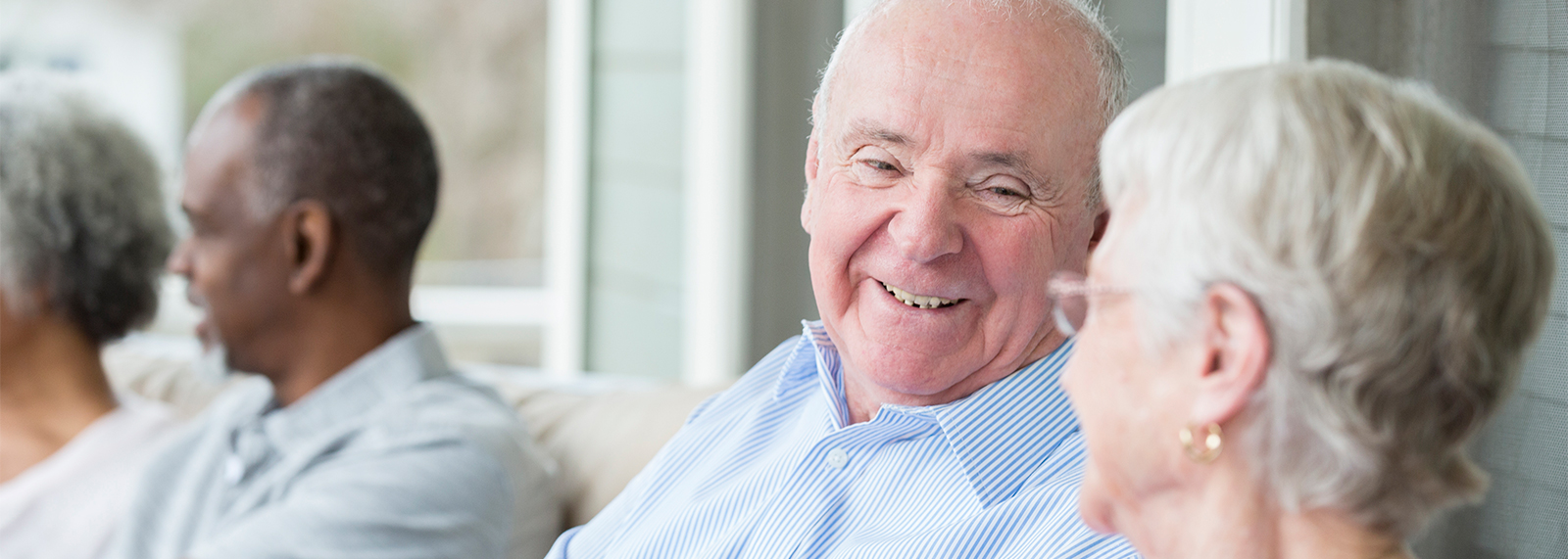 Senior couple on porch